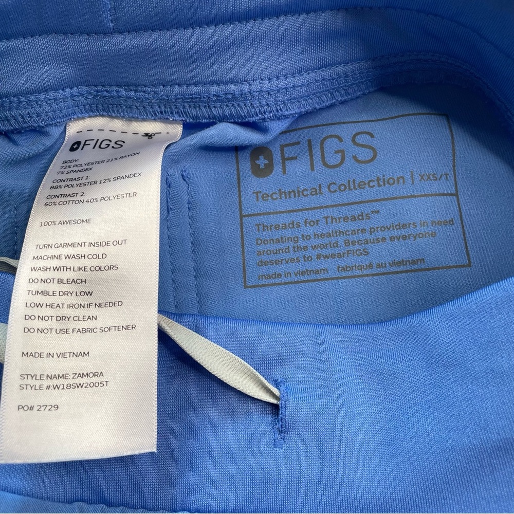 Figs Blue Jogger Scrubs Pants ~ Size XXS / T
Healthcare or Medical Staff - Picture 2 of 7